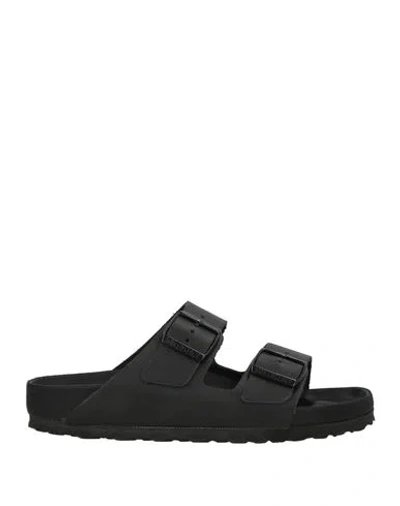 Birkenstock Woman Sandals Black Size 7 Leather