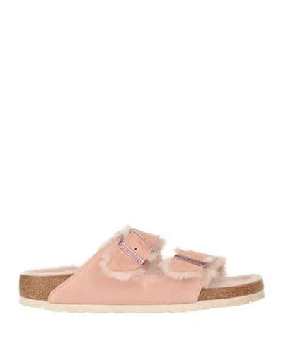 Birkenstock Woman Sandals Blush Size 10 Soft Leather In Pink