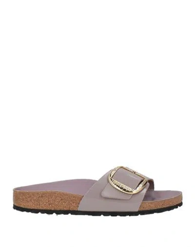Birkenstock Woman Sandals Lilac Size 7 Leather In Purple