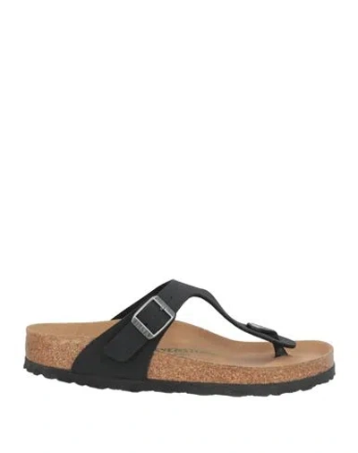 Birkenstock Woman Thong Sandal Black Size 6 Synthetisches Material
