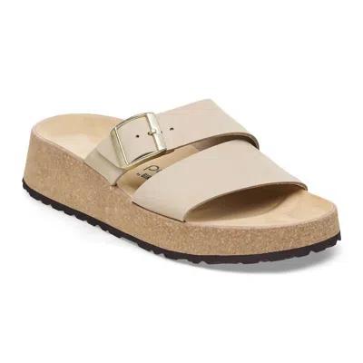 Birkenstock Women's Almina Nubuck Leather Sandal In Sandcastle In Multi