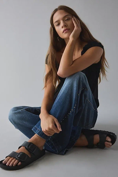 Birkenstock Women's Arizona Big Buckle Eva Sandal In Black, Women's At Urban Outfitters