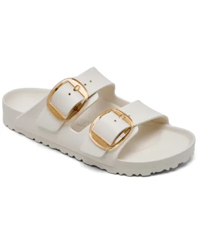 Birkenstock Arizona Big Buckle Eva Womens Sandals Colour: Eggshell, Size: 7 / 40 In Bianco