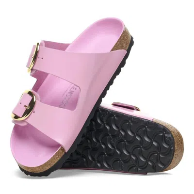 Birkenstock Women's Arizona Big Buckle Narrow Width Sandal In High Shine Fondant Pink In Multi