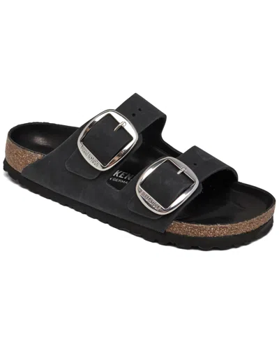 BIRKENSTOCK WOMEN'S ARIZONA BIG BUCKLE OILED LEATHER SANDALS FROM FINISH LINE