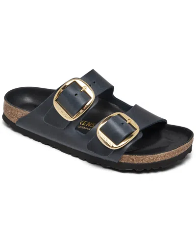 Birkenstock Women's Arizona Big Buckle Oiled Leather Sandals From Finish Line In Blue