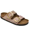 Birkenstock Women's Arizona Big Buckle Oiled Leather Sandals From Finish Line In Pink
