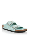 Birkenstock Arizona Big Buckle Sandals In High Shine Surf Green