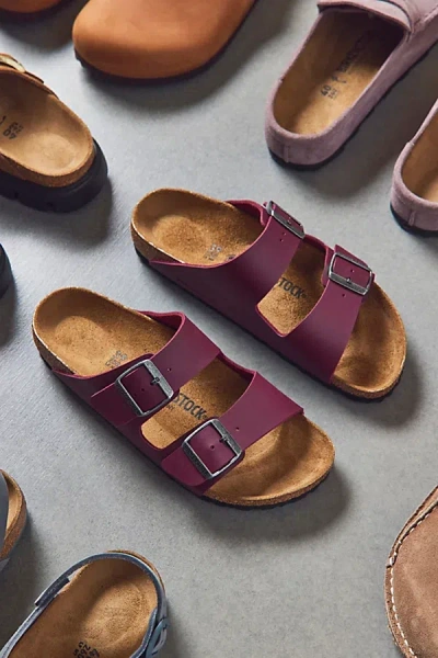 Birkenstock Women's Arizona Birko-flor Sandal In Zinfandel, Women's At Urban Outfitters In Burgundy