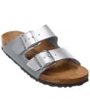 Birkenstock Women's Arizona Birko-flor Soft Footbed Sandals From Finish Line In Silver