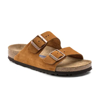 Birkenstock Woman Sandals Camel Size 4 Leather In Brown