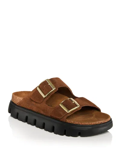 Birkenstock Women's Arizona Chunky Buckled Slide Sandals In Brown