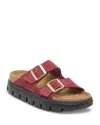 Birkenstock Women's Arizona Chunky Footbed Sandals In Burgundy