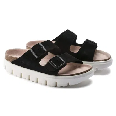 Birkenstock Women's Arizona Chunky Sandal In Black Suede