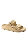 Birkenstock Women's Arizona Eva Essentials Slide Sandals In Gold