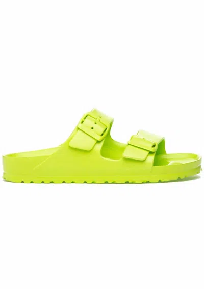 Birkenstock Women's Arizona Eva Two Strap Sandal - Narrow In Active Lime In Green