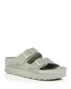 Birkenstock Platform Sandals Asymmetric Toe In Gray