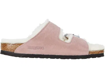 Birkenstock Women's Arizona Fur Shearling Sandal In Lavender In Purple