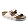 Birkenstock Women's Arizona Metallic Sandal In Copper In Multi
