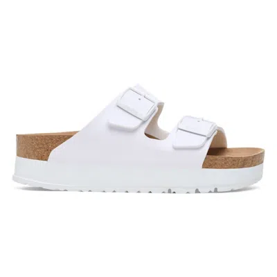 Birkenstock Women's Arizona Pap Flex Platform Sandal In White