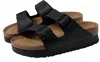 Birkenstock Women Arizona Platform Birko-flor Sandal - Narrow In Black In Multi