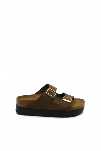 Birkenstock Women's Arizona Platform Sandal In Dark Tea In Multi