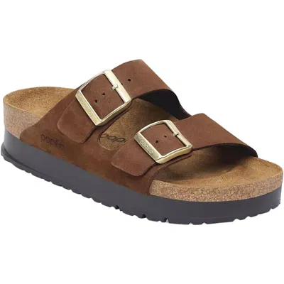 Birkenstock Women's Arizona Platform Sandals In Dark Tea In Brown