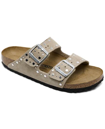 Birkenstock Arizona Rivets Sandals In Gray