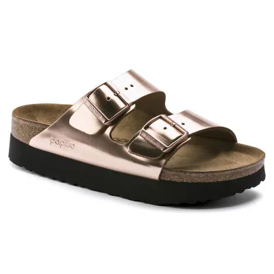 Birkenstock Women's Arizona Sandal In Metallic Copper In Multi