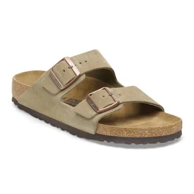 Birkenstock Women's Arizona Sandals In Taupe Suede In Brown
