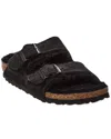 Birkenstock 'arizona' Black Sandals With Logo Lettering On The Buckle