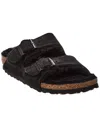 Birkenstock 'arizona' Black Sandals With Logo Lettering On The Buckle