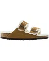 Birkenstock Arizona Shearling Narrow In Mink