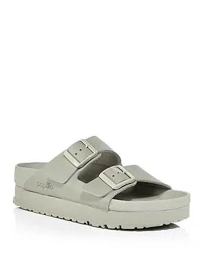 Birkenstock Platform Sandals Asymmetric Toe In Gray