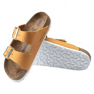Birkenstock Women's Arizona Soft Footbed In Apricot In Brown
