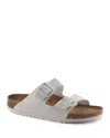 Birkenstock Women's Arizona Soft Footbed Slide Sandals In Gray