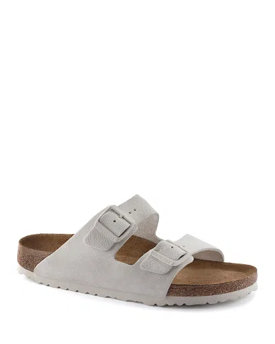 Birkenstock Women's Arizona Soft Footbed Slide Sandals In Gray