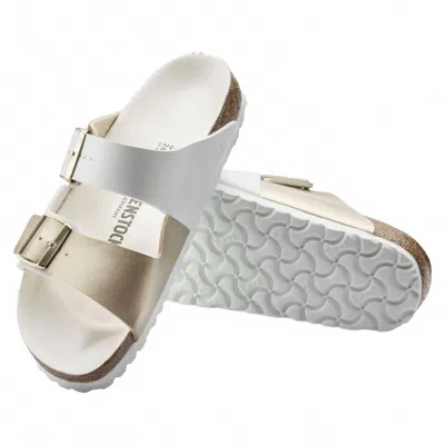 Birkenstock Women's Arizona Split Sandals In White In Animal Print