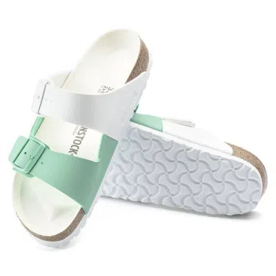 Birkenstock Women's Arizona Split Sandals In White Bold Jade In Multi