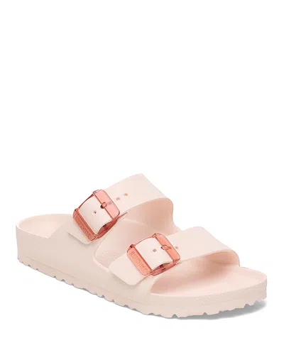 Birkenstock Arizona Stealth Buckle Eva Slide Sandal In Light Rose