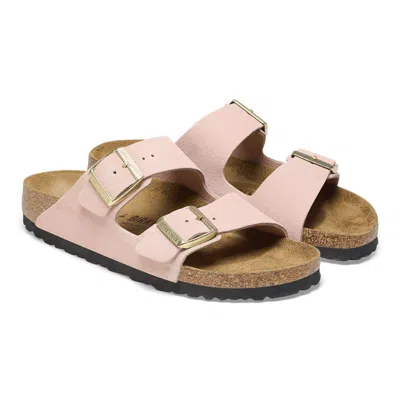 Birkenstock Women's Arizona Suede Leather Sandal In Light Rose
