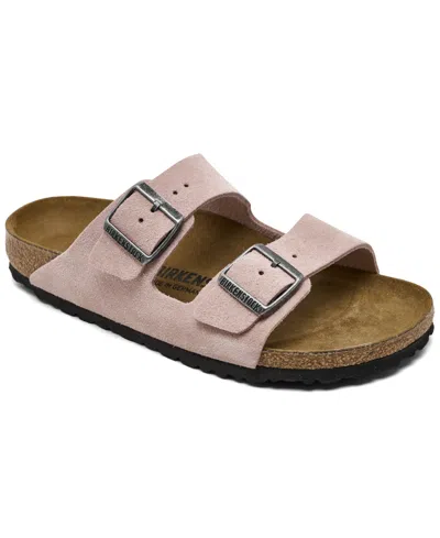 Birkenstock Women's Arizona Suede Leather Sandals From Finish Line In Neutral