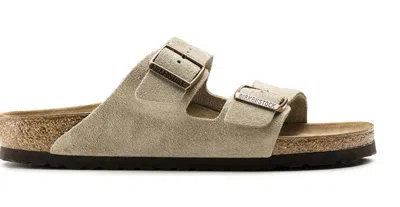 Birkenstock Arizona Suede Sandals In Brown
