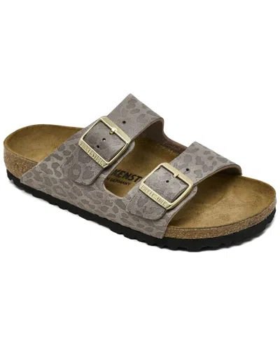 Birkenstock Women's Arizona Synthetics Sandals From Finish Line In Gray