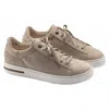 Birkenstock Women's Bend Low Canvas Suede Sneaker In Sandcastle In Sand