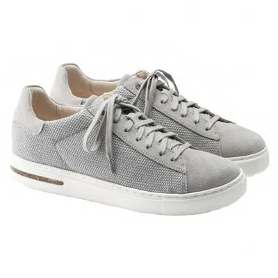 Birkenstock Women's Bend Low Canvas Suede Sneaker In Whale Grey In Multi