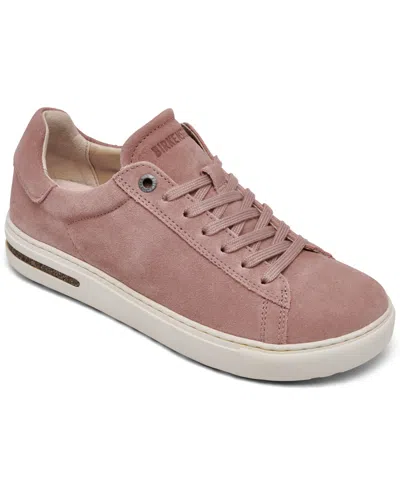 Birkenstock Women's Bend Low Suede Leather Casual Sneakers From Finish Line In Pink Clay