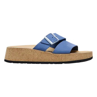 Birkenstock Women's  Almina Platform Sandal Elemental Blue 1026931