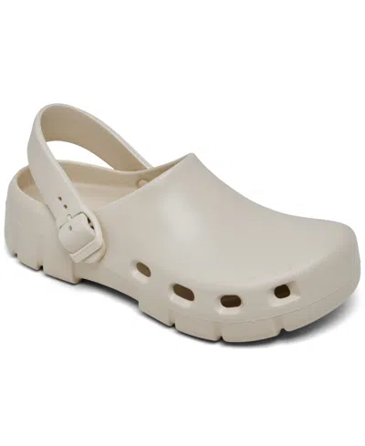 Birkenstock Women's Birki Flow Eva Clogs From Finish Line In Eggshell