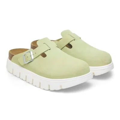 Birkenstock Women's Boston Chunky Clog - Narrow In Faded Lime